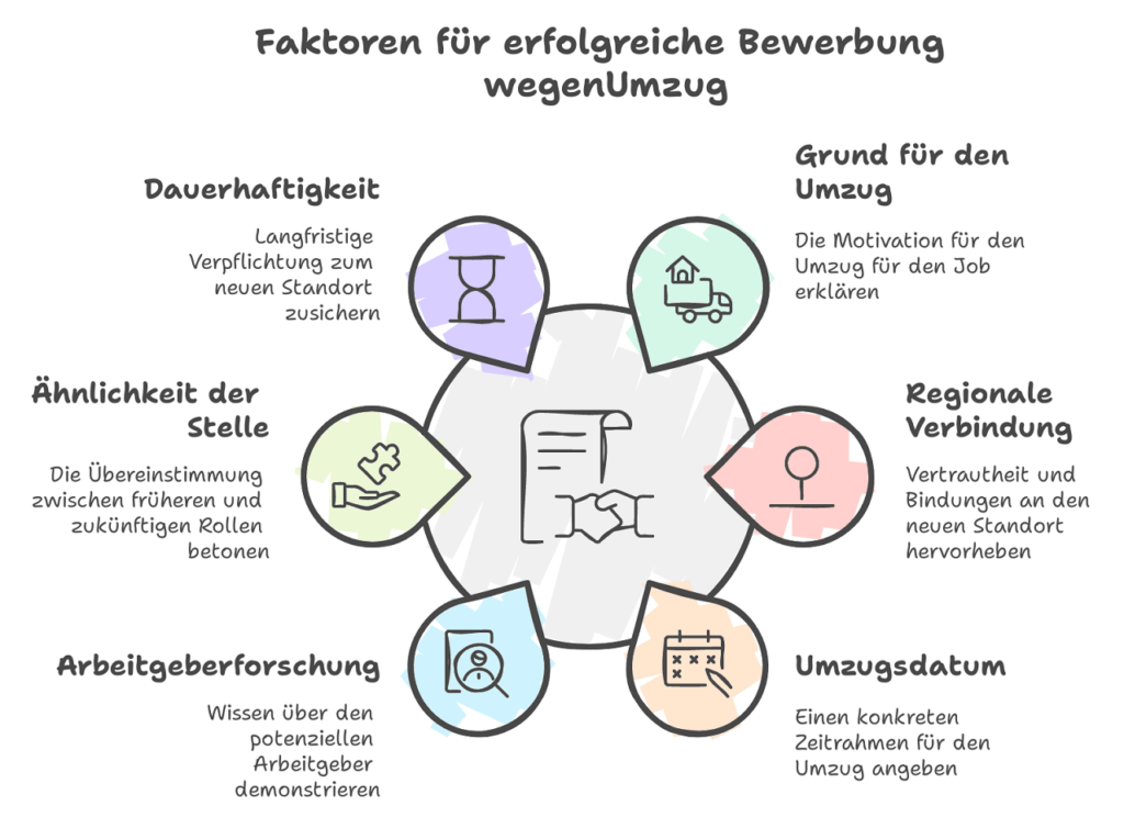 Bewerbung wegen Umzug Tipps + Formulierungen