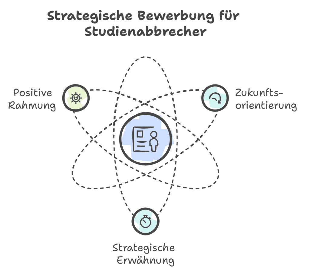 Bewerbungsstrategie Studienabbruch