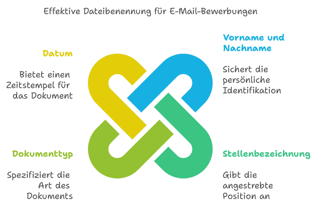 Bezeichnung Dateien E-Mail-Bewerbung