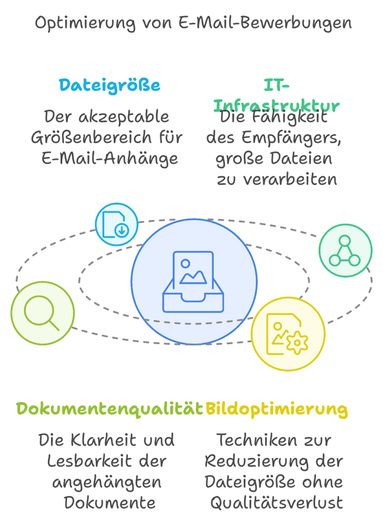 Dateigröße Anhang E-Mail-Bewerbung