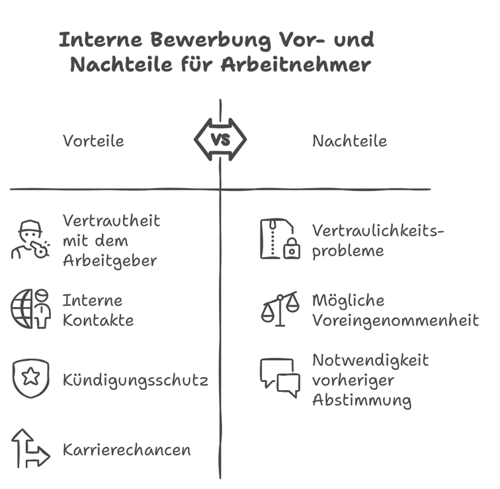 Interne Bewerbung Vorteile Nachteile