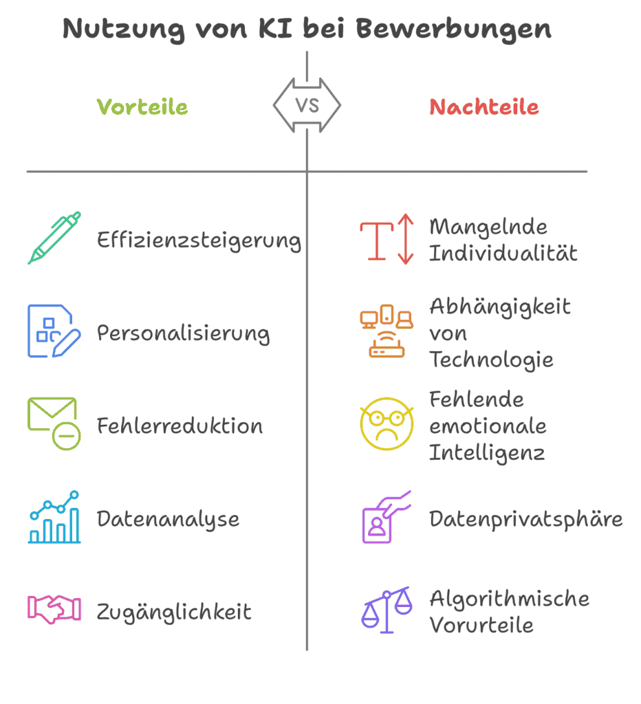 KI-Bewerbung Vorteile Nachteile