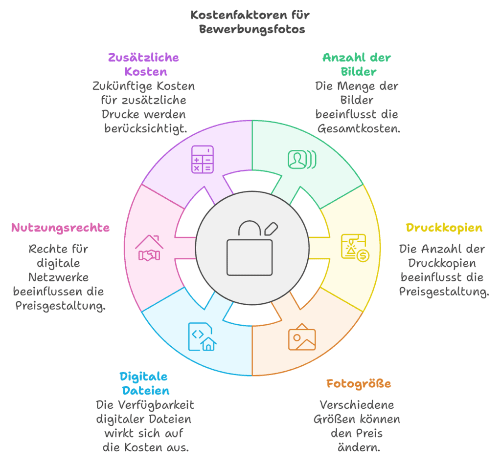 Kostenfaktoren Bewerbungsfotos