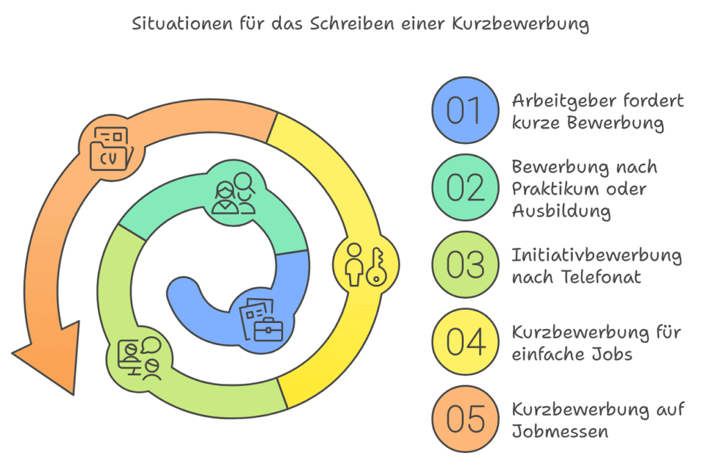 Kurzbewerbung Tipps: wann kurze Bewerbung versenden?