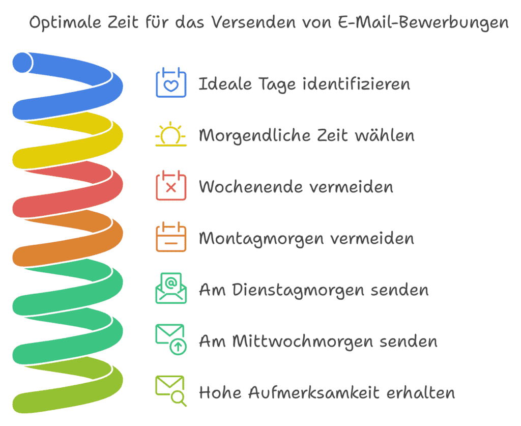 Versand E-Mail Bewerbung Zeitpunkt