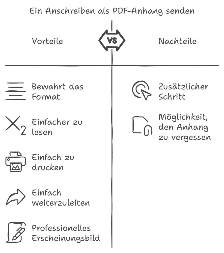 Wohin Anschreiben Bewerbung per E-Mail Vorteile Anhang